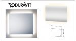Duravit Зеркало ( Германия) с контурной подсветкой версия «better» L1000*H700мм, сенсорный выключатель арт LM 78170 00 00  (1)