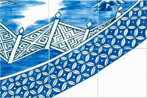 Bardelli Декор (1сет-6шт) 60x40 Blue Willow 5 BE