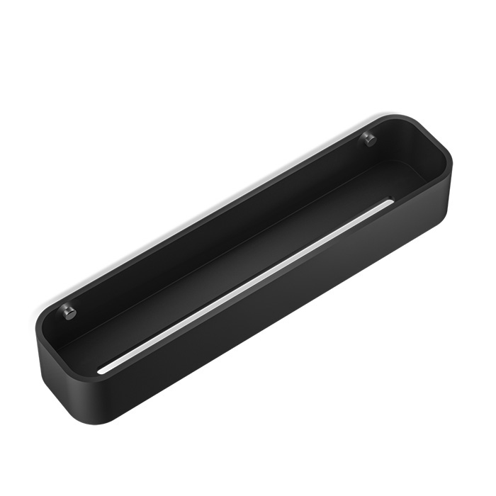 Decor Walther Black Stone DCT45 Душевая полочка 45x10см, подвесная, цвет: черный матовый / хром