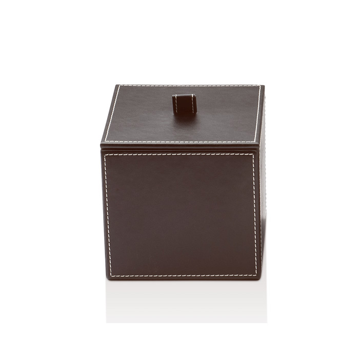 Decor Walther Brownie BMD1 Универсальная коробка 13x13x14.5см, с крышкой, цвет: темно-коричневая кожа