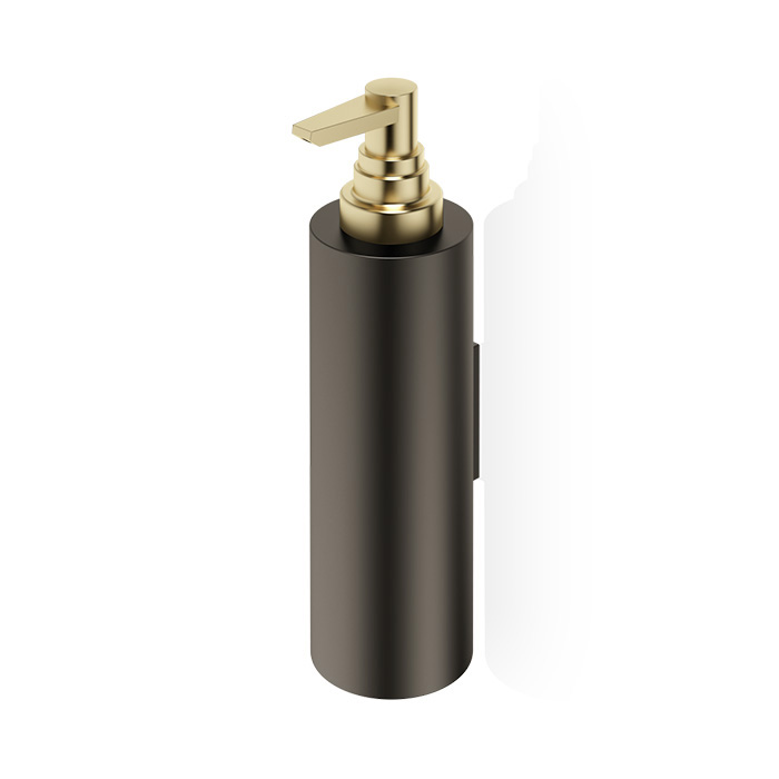Decor Walther Century DW 380 N Дозатор для мыла, подвесной, цвет: темная бронза / золото матовое
