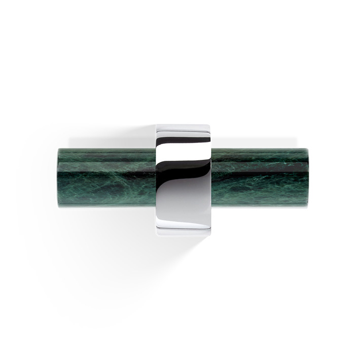 Decor Walther Century HAK2 Крючок двойной, мраморный, цвет: marmo verde / хром