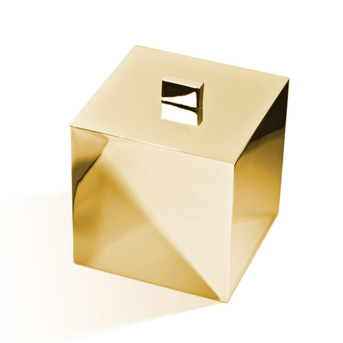 Decor Walther Cube DW 3560 Баночка универсальная 13x13x14.5см, с крышкой, цвет: золото
