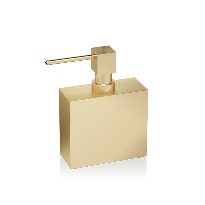 Decor Walther Cube DW 470 Дозатор для мыла, настольный, цвет: золото матовое
