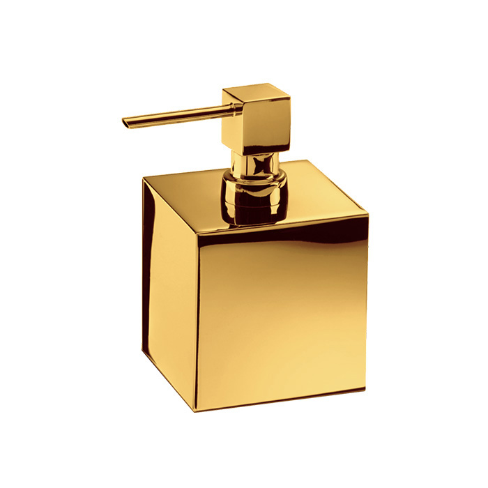 Decor Walther Cube DW 475 Дозатор для мыла, настольный, цвет: золото матовое