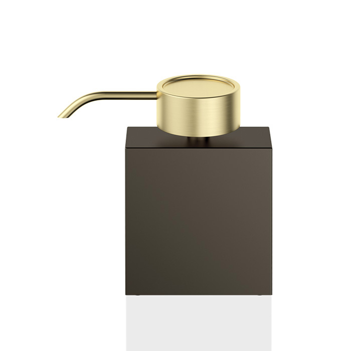 Decor Walther DW 471 Дозатор для мыла, настольный, цвет: темная бронза / золото матовое