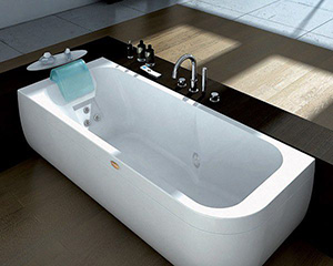 Напольная угловая ванна с гидромассажем 9443-568A Sx Jacuzzi Aquasoul Lounge