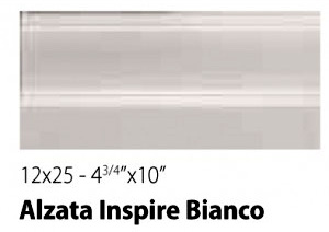 Sant'agostino INSPIRE Цоколь 12x25, Bianco (rett)