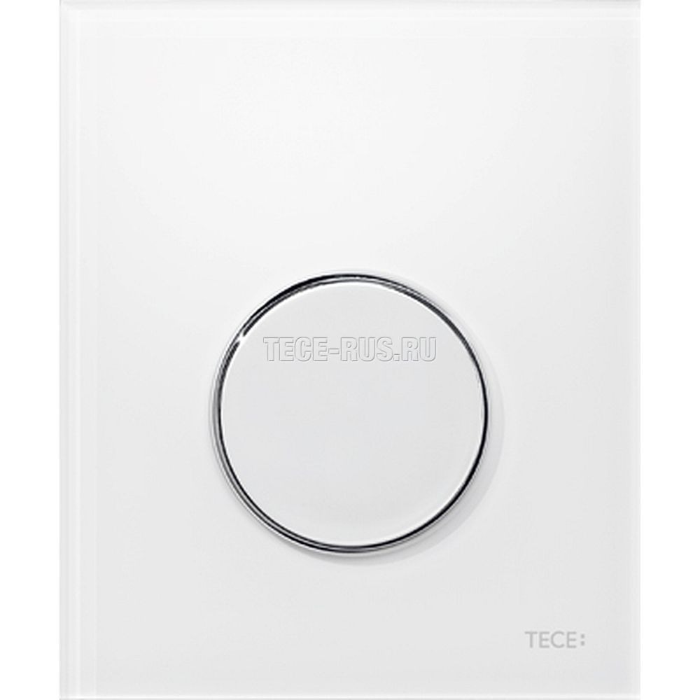 TECEloop Urinal, панель смыва для писсуара пластиковая белый, клавиша хром глянцевый, 9242627 (9&nbsp;242&nbsp;627)