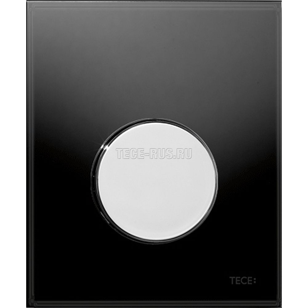 TECEloop Urinal, панель смыва для писсуара стеклянная стекло черное, клавиша хром глянцевый, 9242656 (9&nbsp;242&nbsp;656)