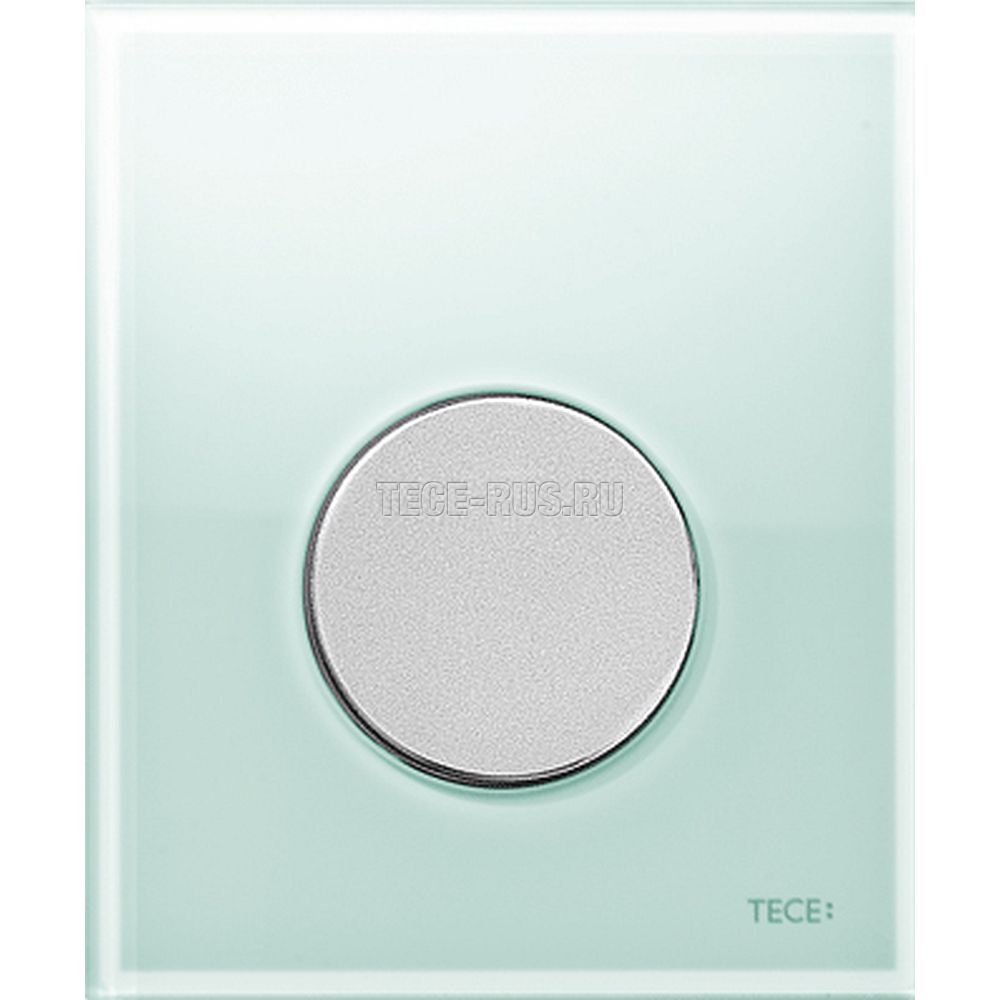 TECEloop Urinal, панель смыва для писсуара стеклянная стекло зеленое, клавиша хром матовый, 9242652 (9&nbsp;242&nbsp;652)