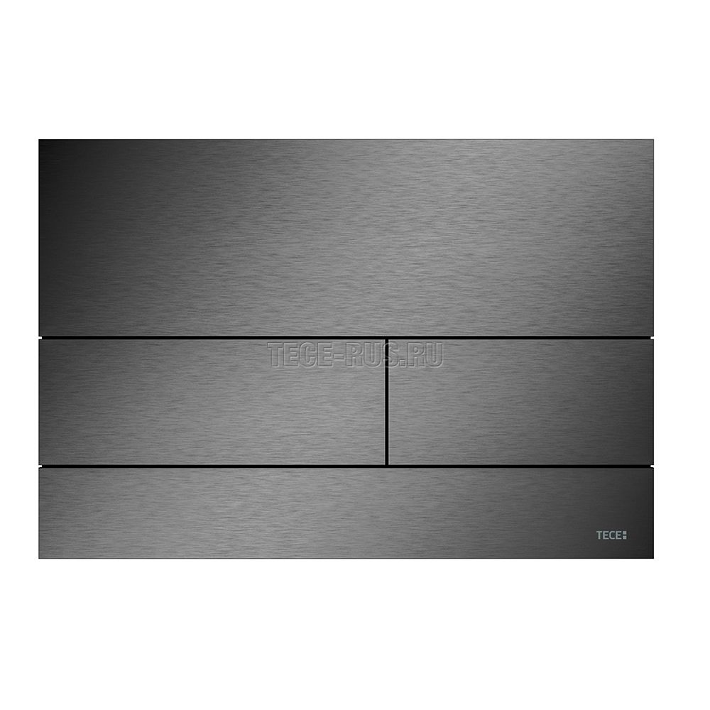 TECEsquare Металлическая панель смыва для унитазов с цветным PVD покрытием сатин, черный хром, 9240836 (9&nbsp;240&nbsp;836)