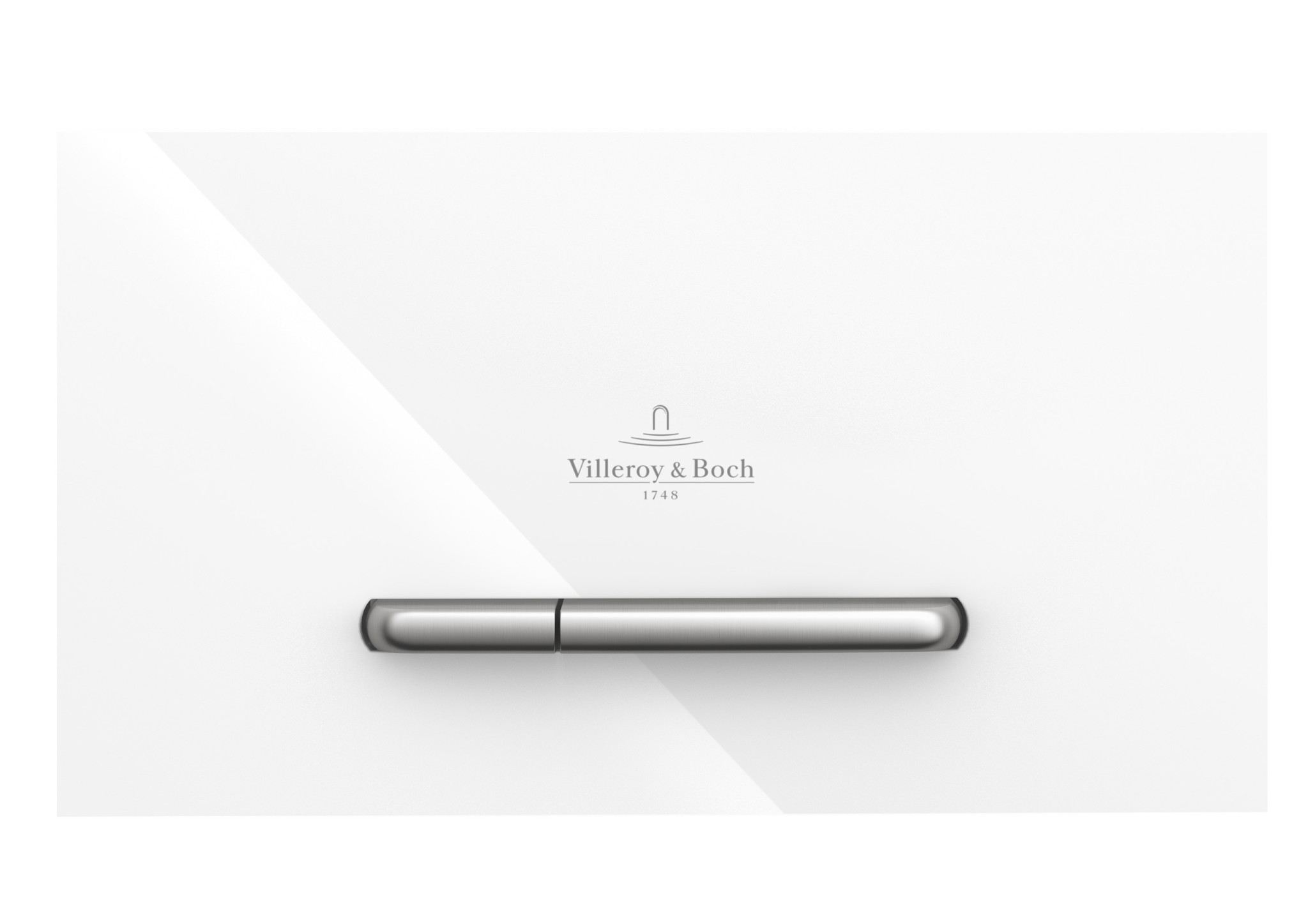 Villeroy&Boch ViConnect 922160RE Кнопка смыва белое стекло