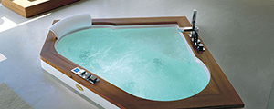 Встроенная ванна с гидромассажем 9F43-518 Jacuzzi Aura Corner 160