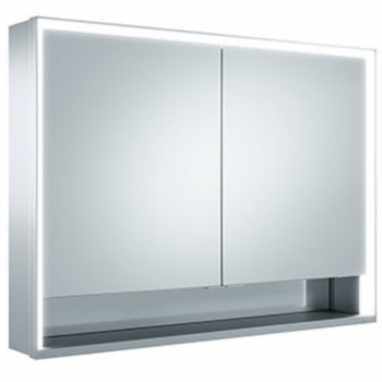 Зеркальный шкаф с подсветкой Keuco Royal Lumos 14304 171301 100х73,5х16,5 с подсветкой белый