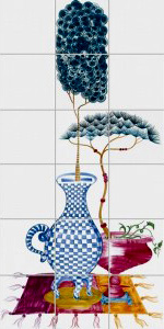 CERAMICA BARDELLI Cuban Veranda Декор &quot-Растения в горшках&quot- 20x20 (сет 11шт)