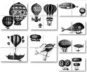 CERAMICA BARDELLI Macchine Volanti Декор &quot-Воздушные шары&quot- 20х20 (сет 24шт)