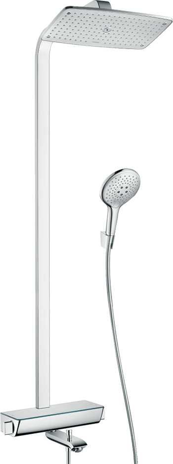 Душевая система hansgrohe Raindance Select E 360 Showerpipe с термостатом для ванны, хром 27113000