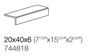 REX Visions by rex Элемент ступени &quot-L&quot- 20x40x6 Concrete Grip