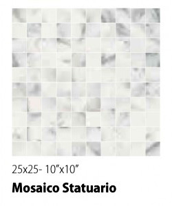 Sant'agostino INSPIRE Мозаика на сетке 25x25 (6шт-0,38мкв), mix (rett)