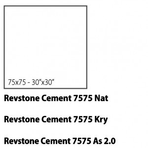 Sant'agostino REVSTONE Керамогранит 75x75 (1шт-0,56мкв), Cement (rett)