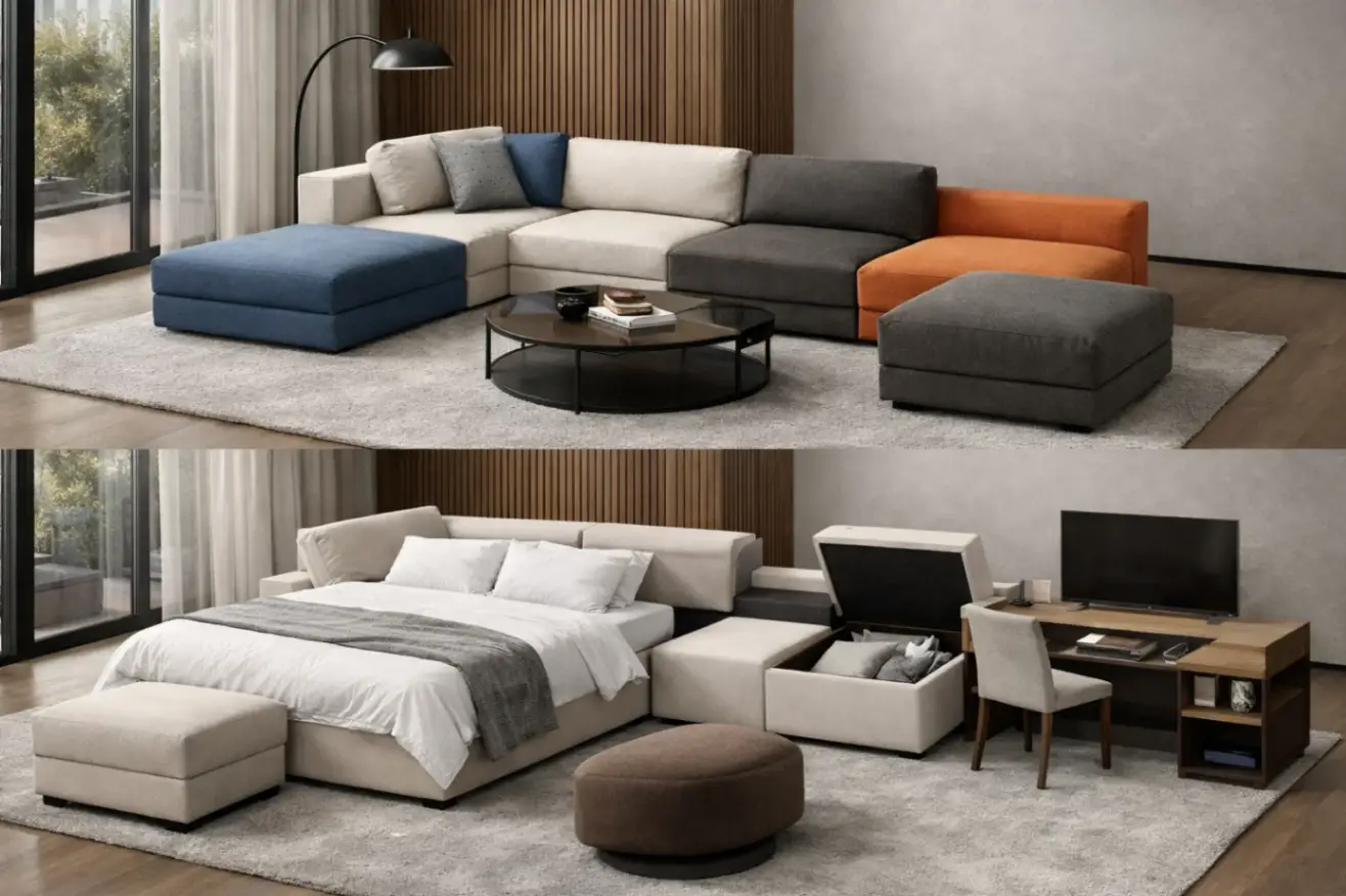 Модульная мебель Италии для гибких интерьеров