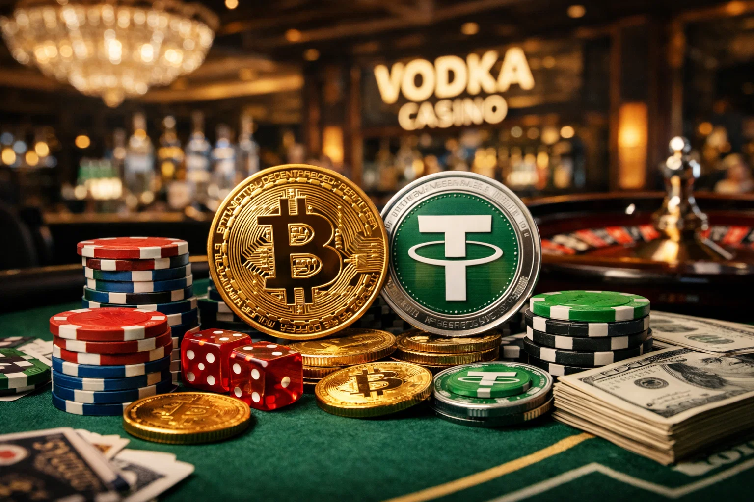 Крипто-платежи в Vodka Casino